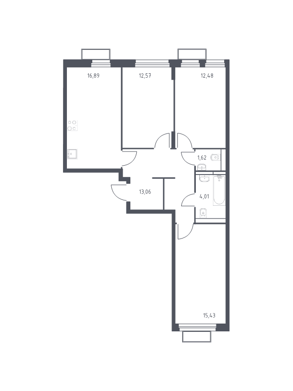 Продажа 3-комн квартиры в новостройке Мякинино д., 4-я Мякининская ул.,  к. 2