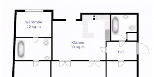 3-комн квартира Кривоарбатский переулок,  д. 3