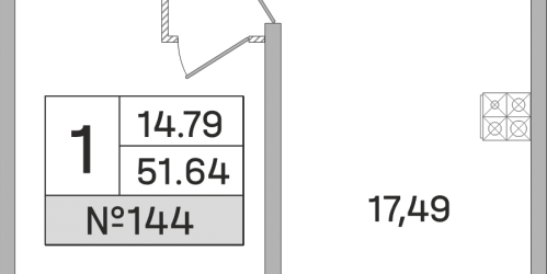 1-комн квартира Королёв г., Калинина ул.,  к. 1