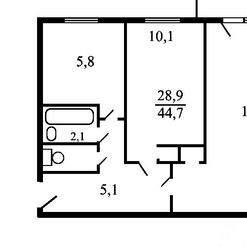 2-комн квартира 16-я Парковая улица, 25К1