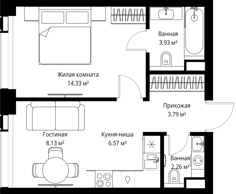 Продажа 1-комн квартиры в новостройке Москва г., Верейская ул.,  к. 5