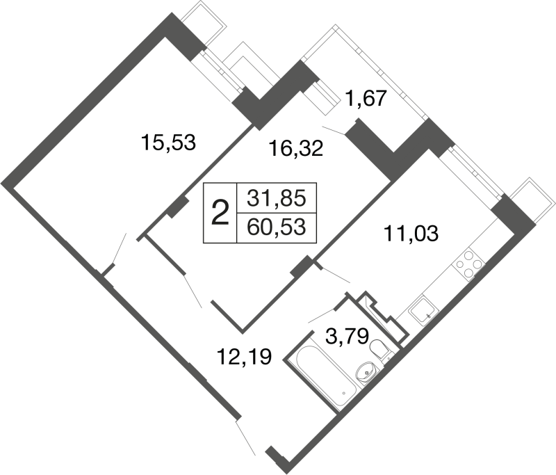 Продажа 2-комн квартиры в новостройке Апрелевка г., Пролетарская ул.,  к. 11