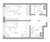 Продать Квартиры в новостройке Москва г., Верхнелихоборская ул.   1